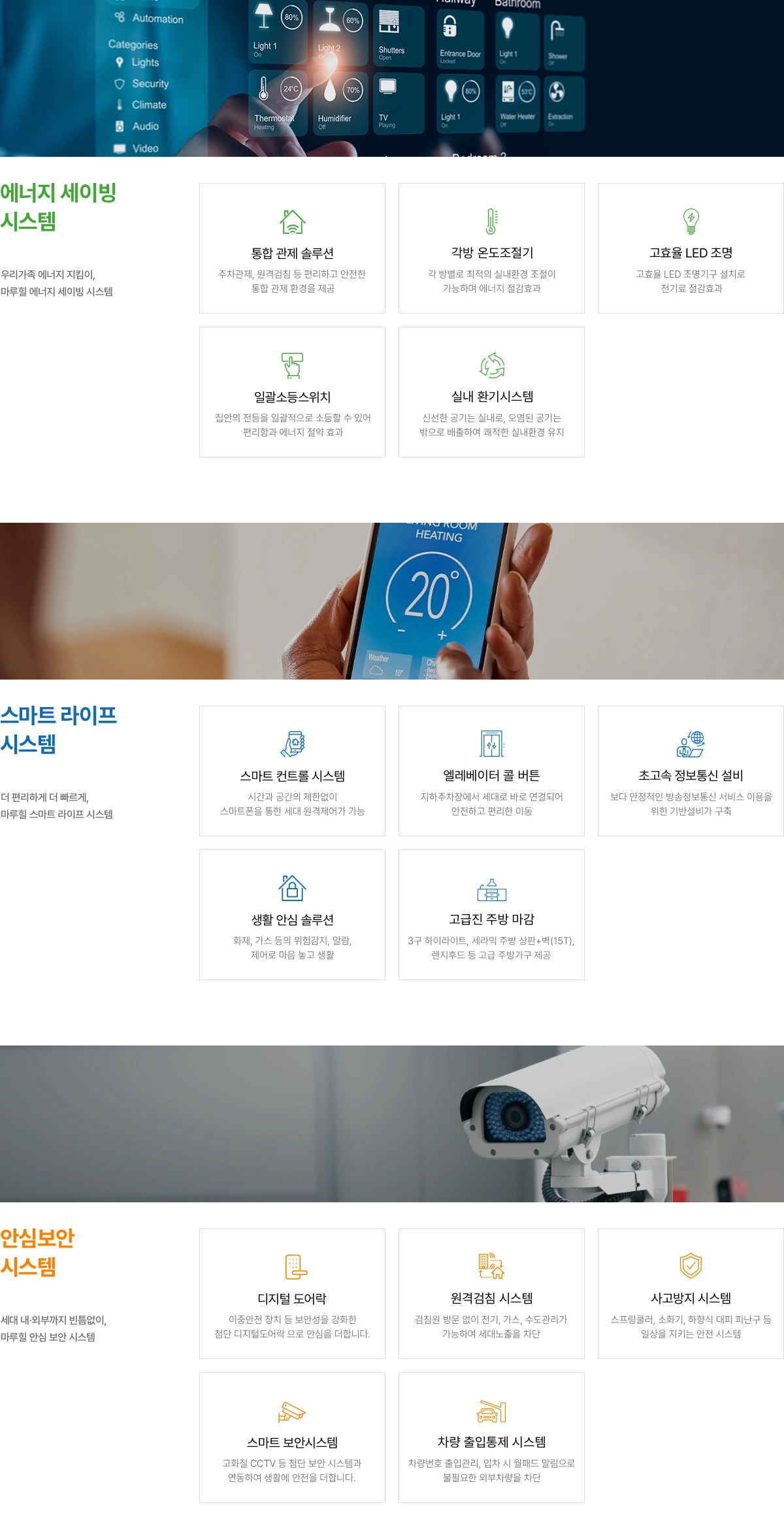 중해마루힐만의 단지내 첨단시스템